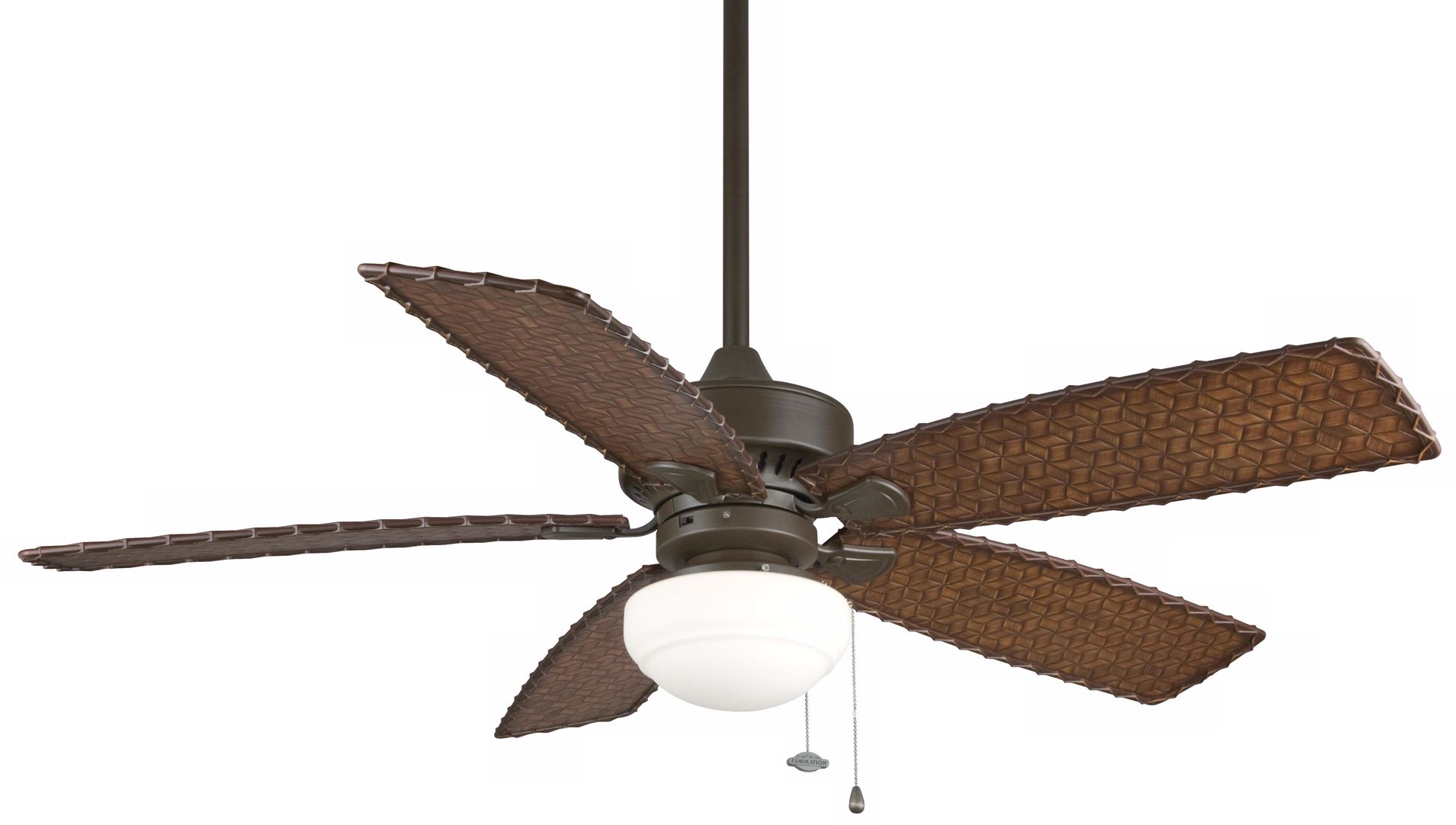 52" Cancun Oil-Rubbed Bronze Ceiling Fan with Bowl Light Kit