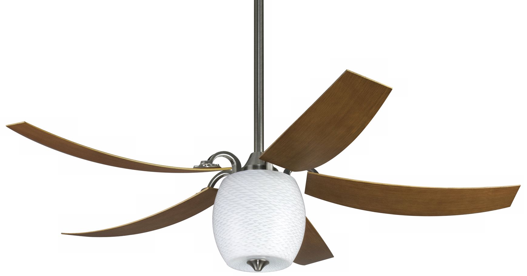 52" Fanimation Marino Pewter Swirl Glass Ceiling Fan