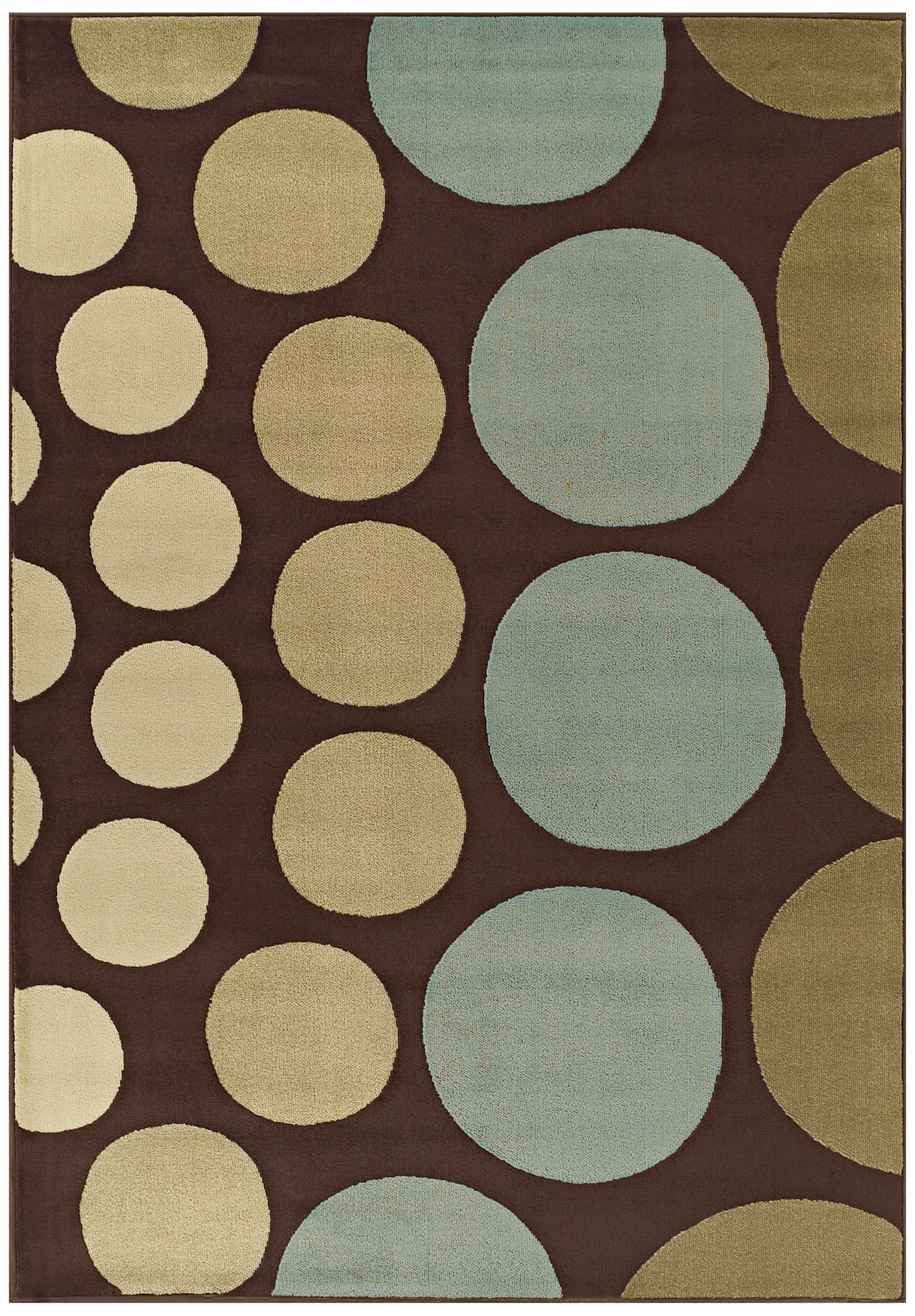 Tremont Collection Drops Chocolate Area Rug