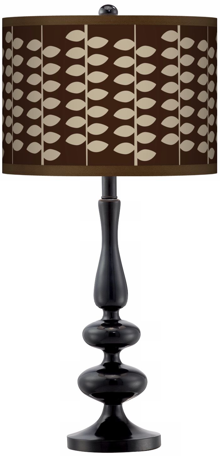 Hi-Fi Giclee Paley Black Table Lamp