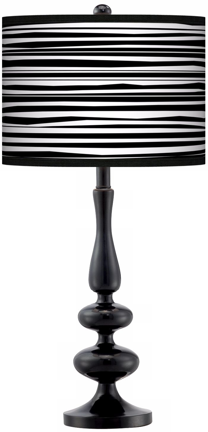 Plank Giclee Paley Black Table Lamp