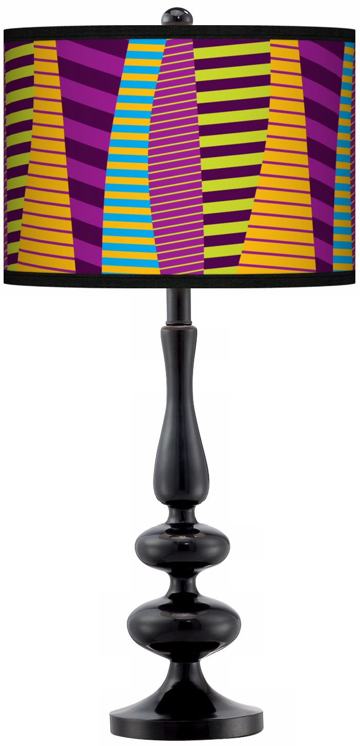 Mambo Giclee Paley Black Table Lamp