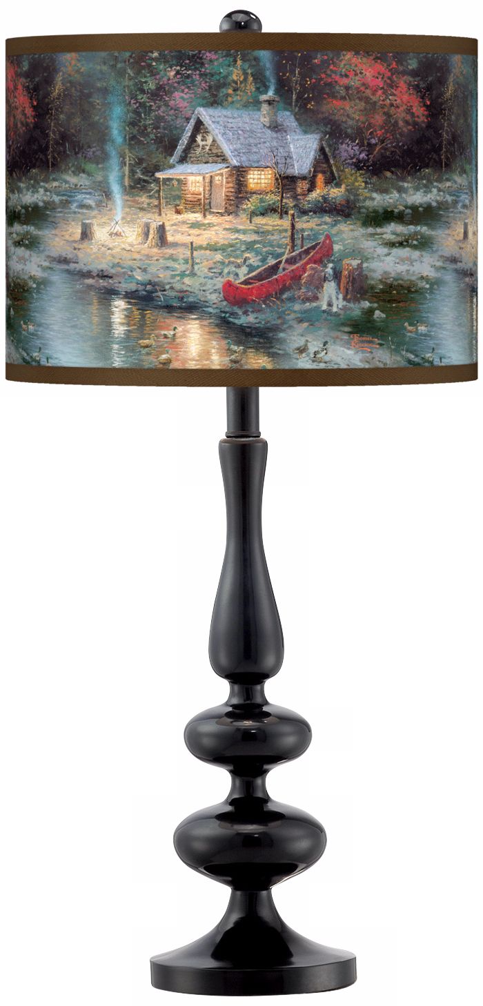 Thomas Kinkade The End Of A Perfect Day II Glow Table Lamp