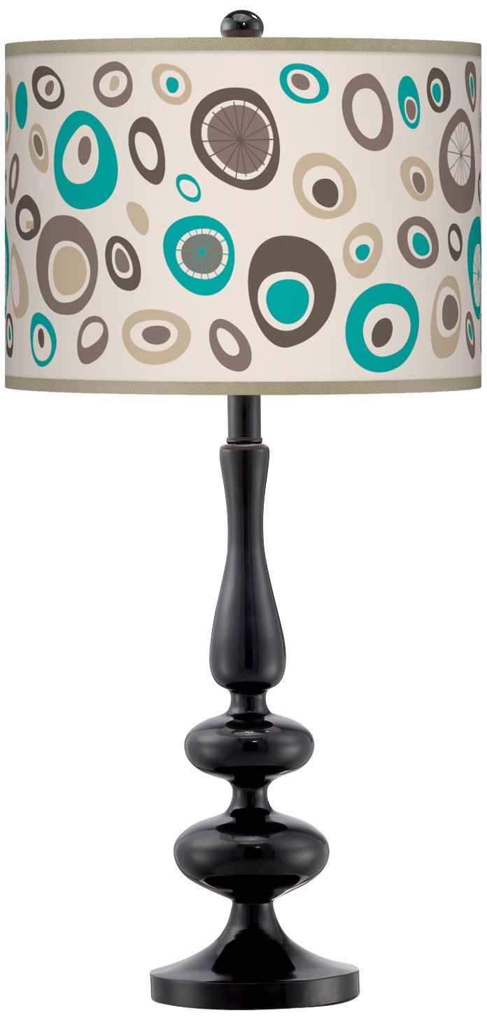 Stammer Giclee Paley Black Table Lamp