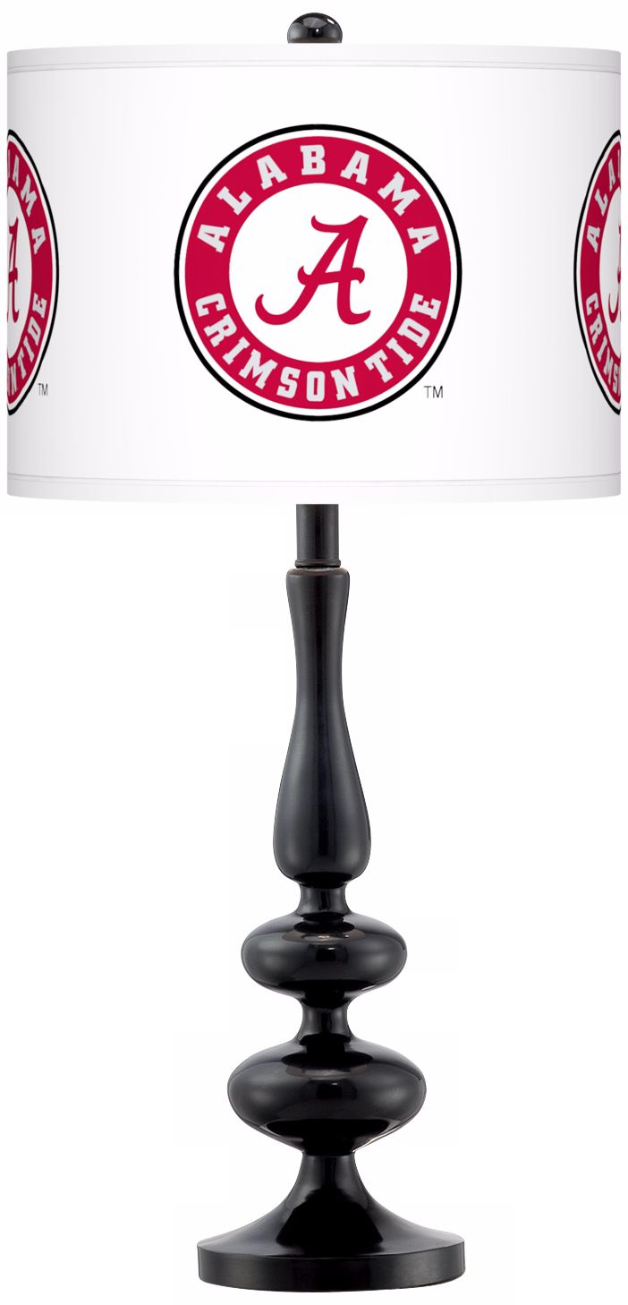 The University of Alabama Gloss Black Table Lamp