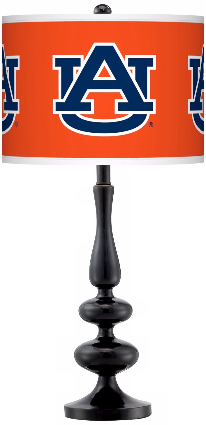 Auburn University Gloss Black Table Lamp