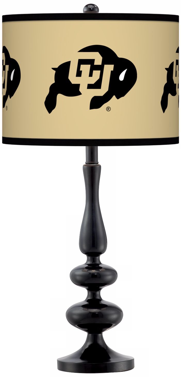 University of Colorado Gloss Black Table Lamp