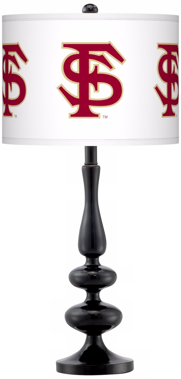 Florida State University Gloss Black Table Lamp