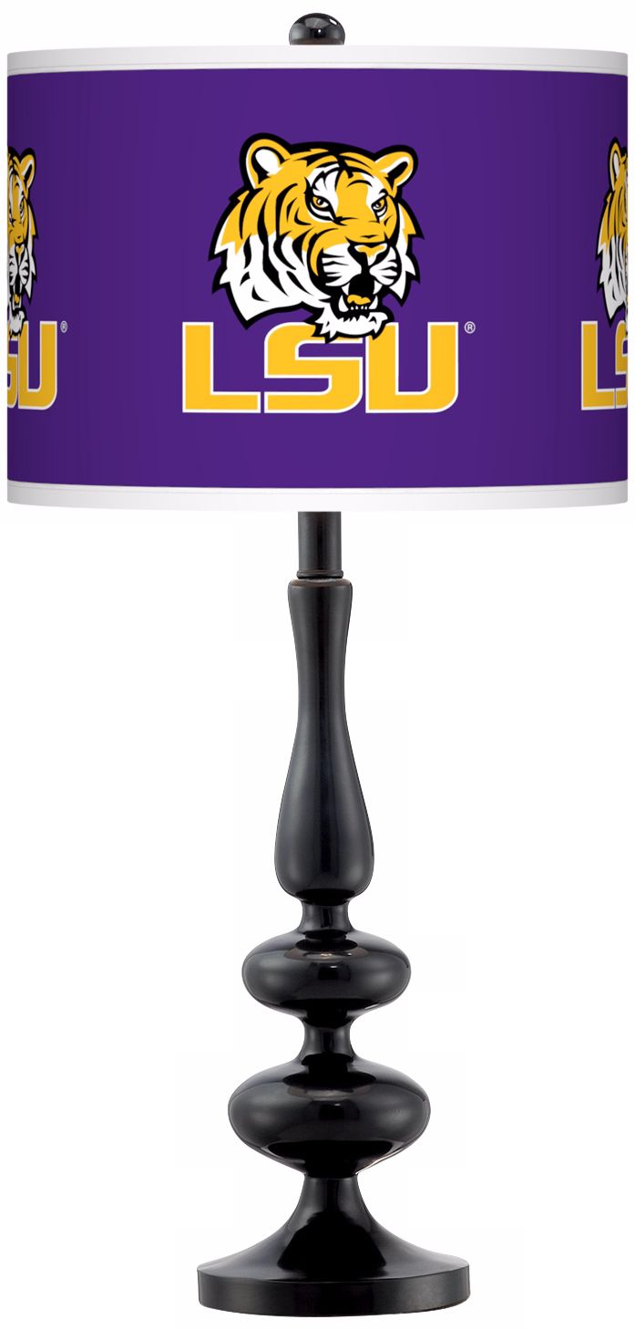 Louisiana State University Gloss Black Table Lamp