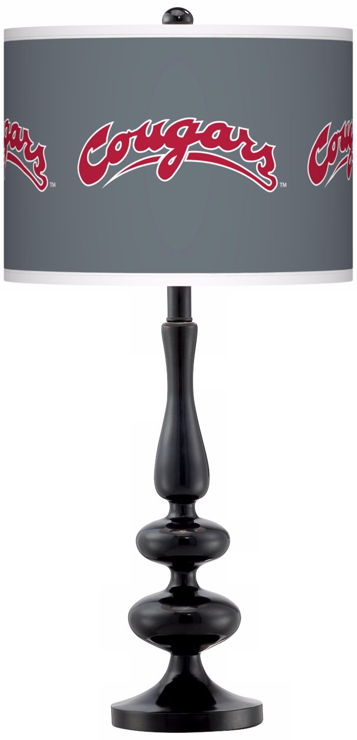Washington State University Gloss Black Table Lamp