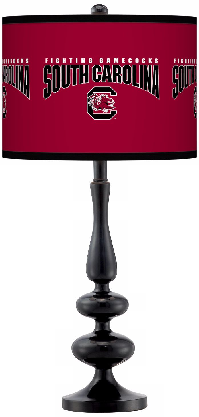 University of South Carolina Gloss Black Table Lamp