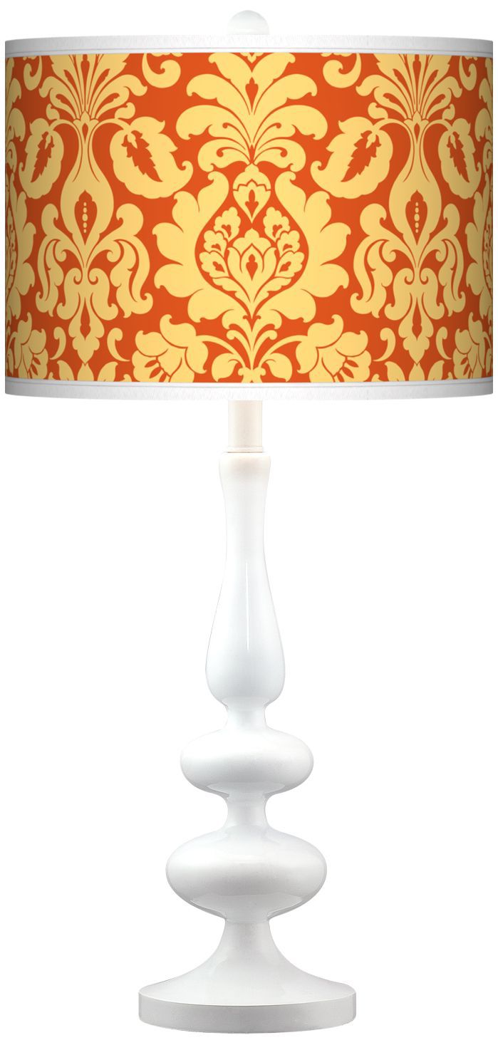 Stacy Garcia Harvest Florence Giclee Paley White Table Lamp