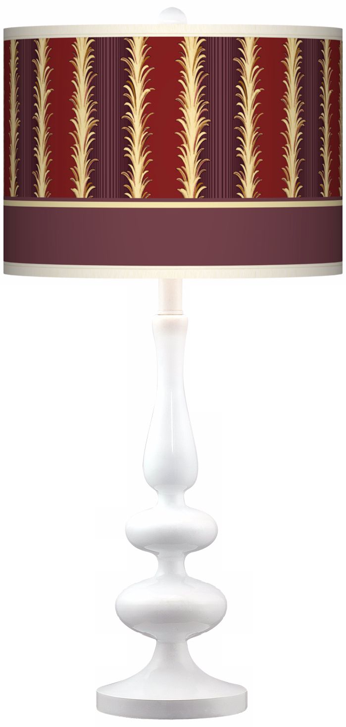 Stacy Garcia Lexington Cinnamon Paley White Table Lamp