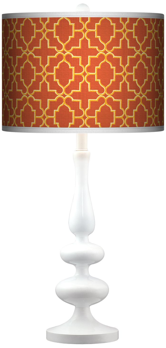 Stacy Garcia Santorini Lattice Suns Paley White Table Lamp