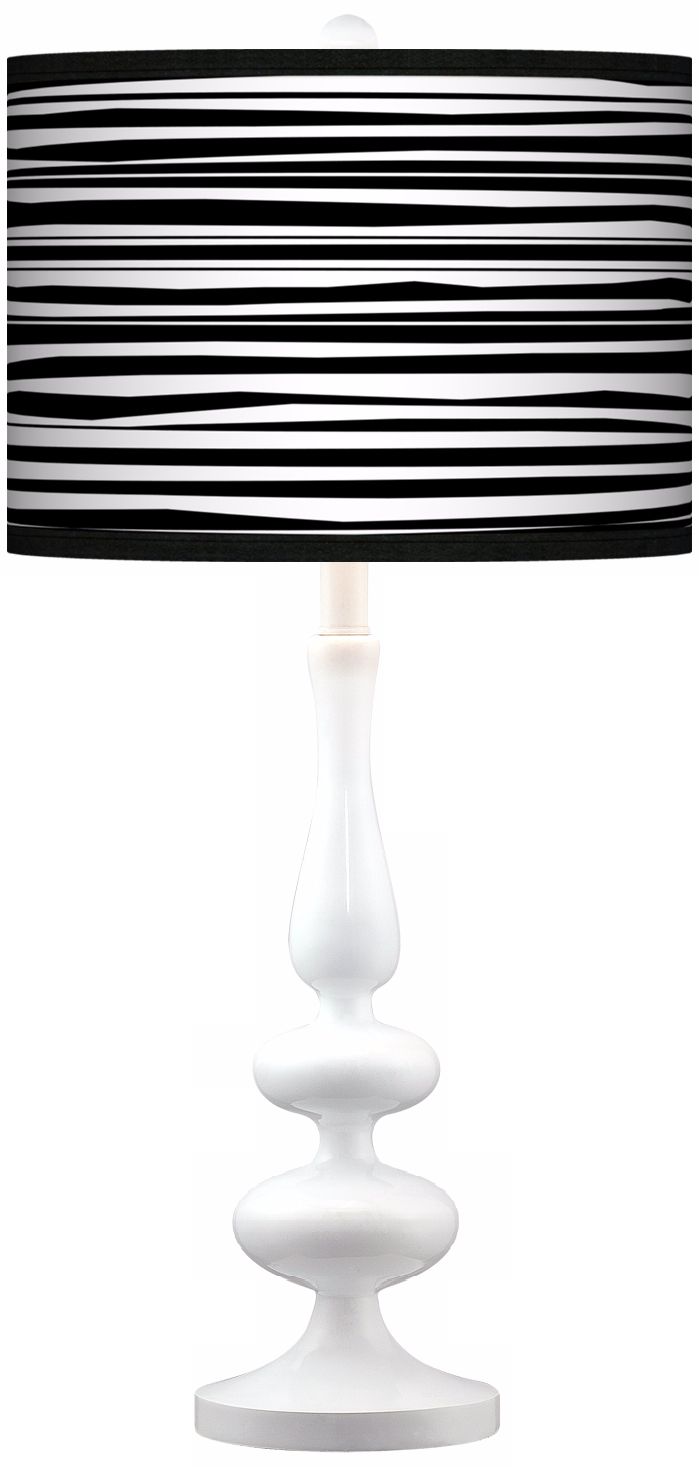 Plank Giclee Paley White Table Lamp