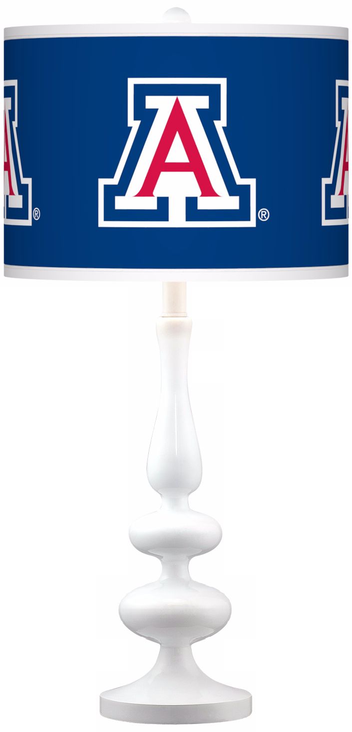 The University of Arizona Gloss White Table Lamp