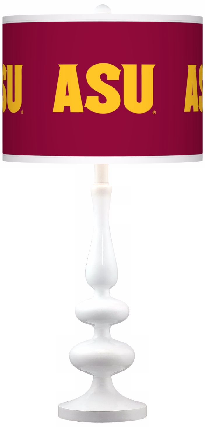 Arizona State University Gloss White Table Lamp