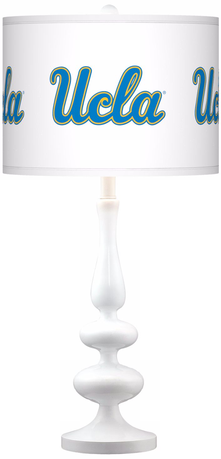 University of California Los Angeles Gloss White Table Lamp