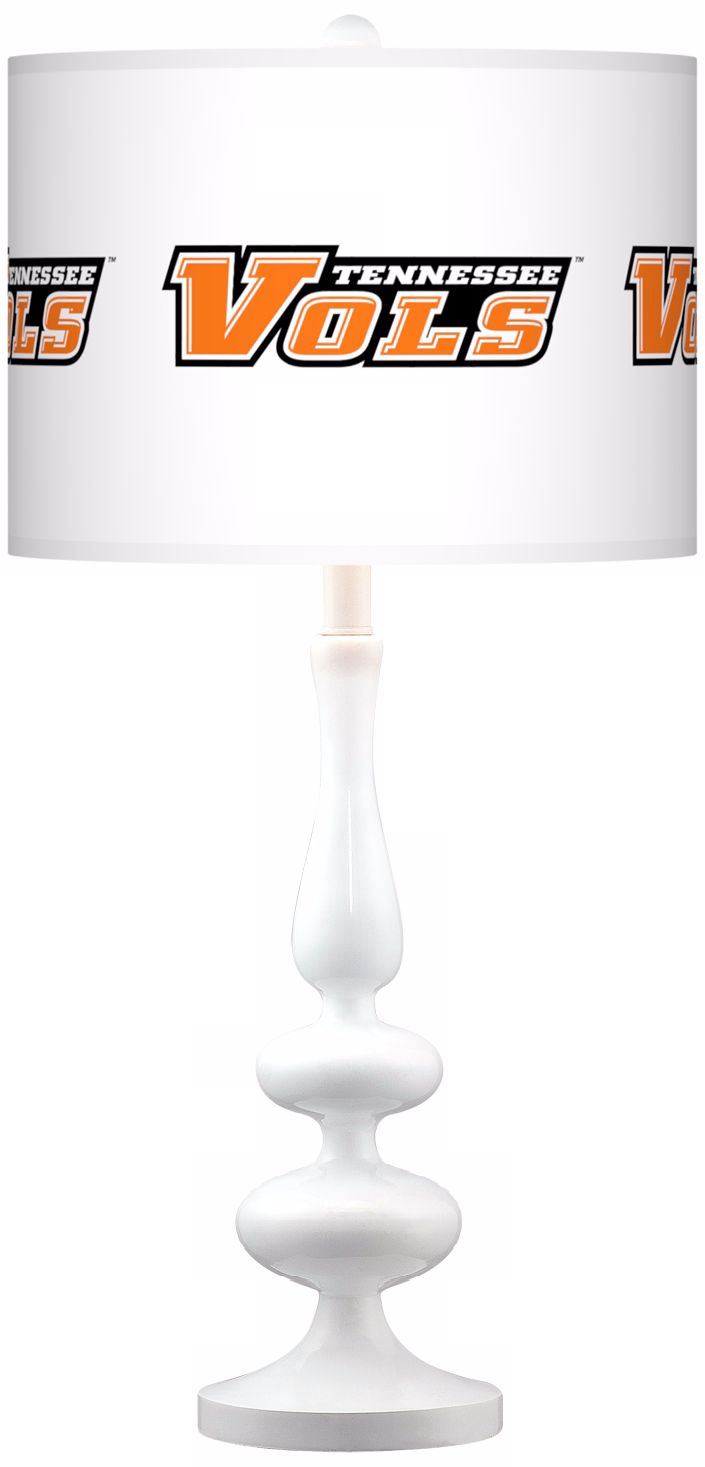 University of Tennessee Gloss White Table Lamp