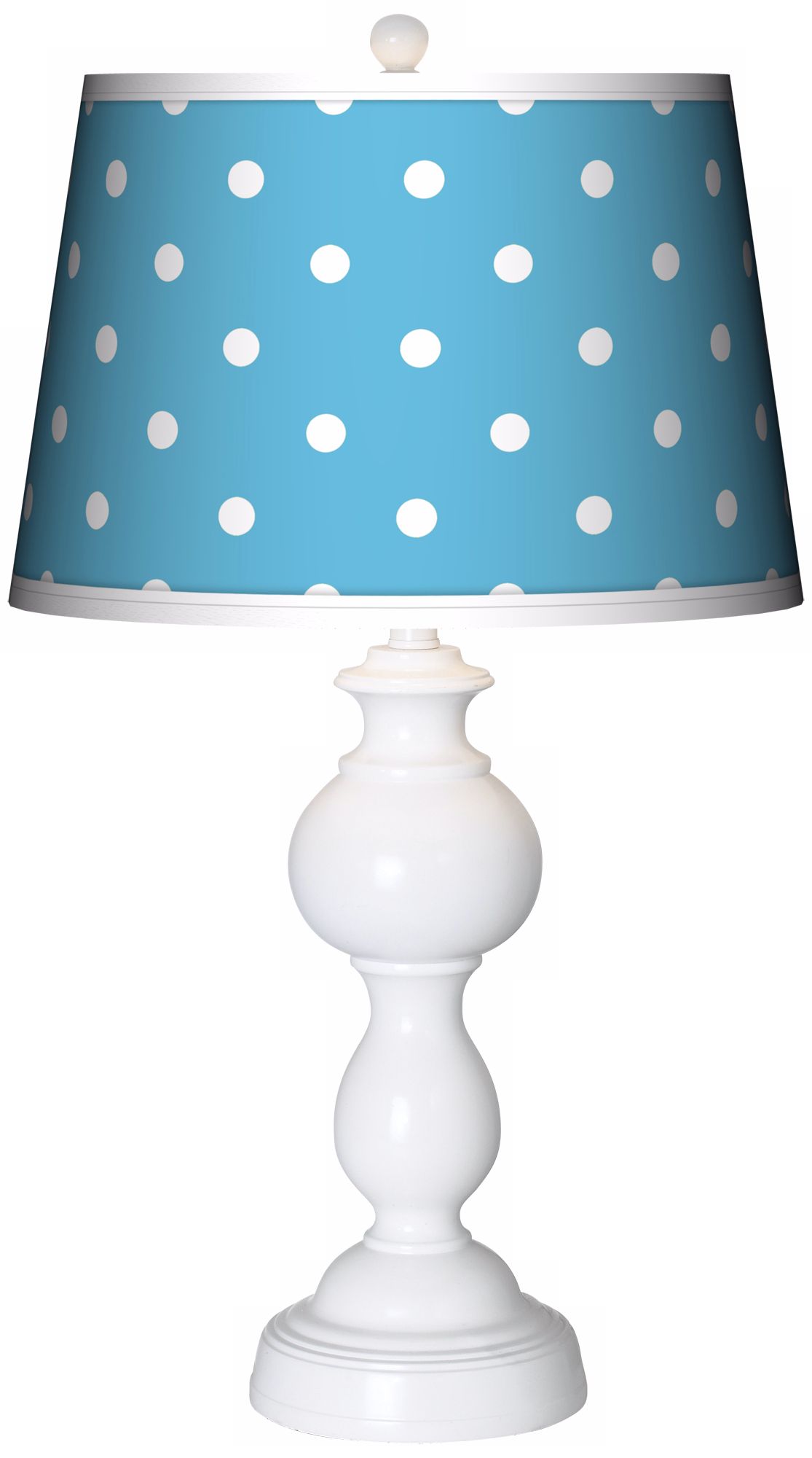 Mini Dots Aqua Giclee Sutton Table Lamp