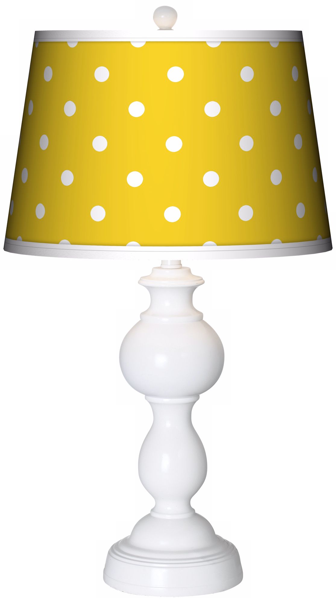 Mini Dots Yellow Giclee Sutton Table Lamp