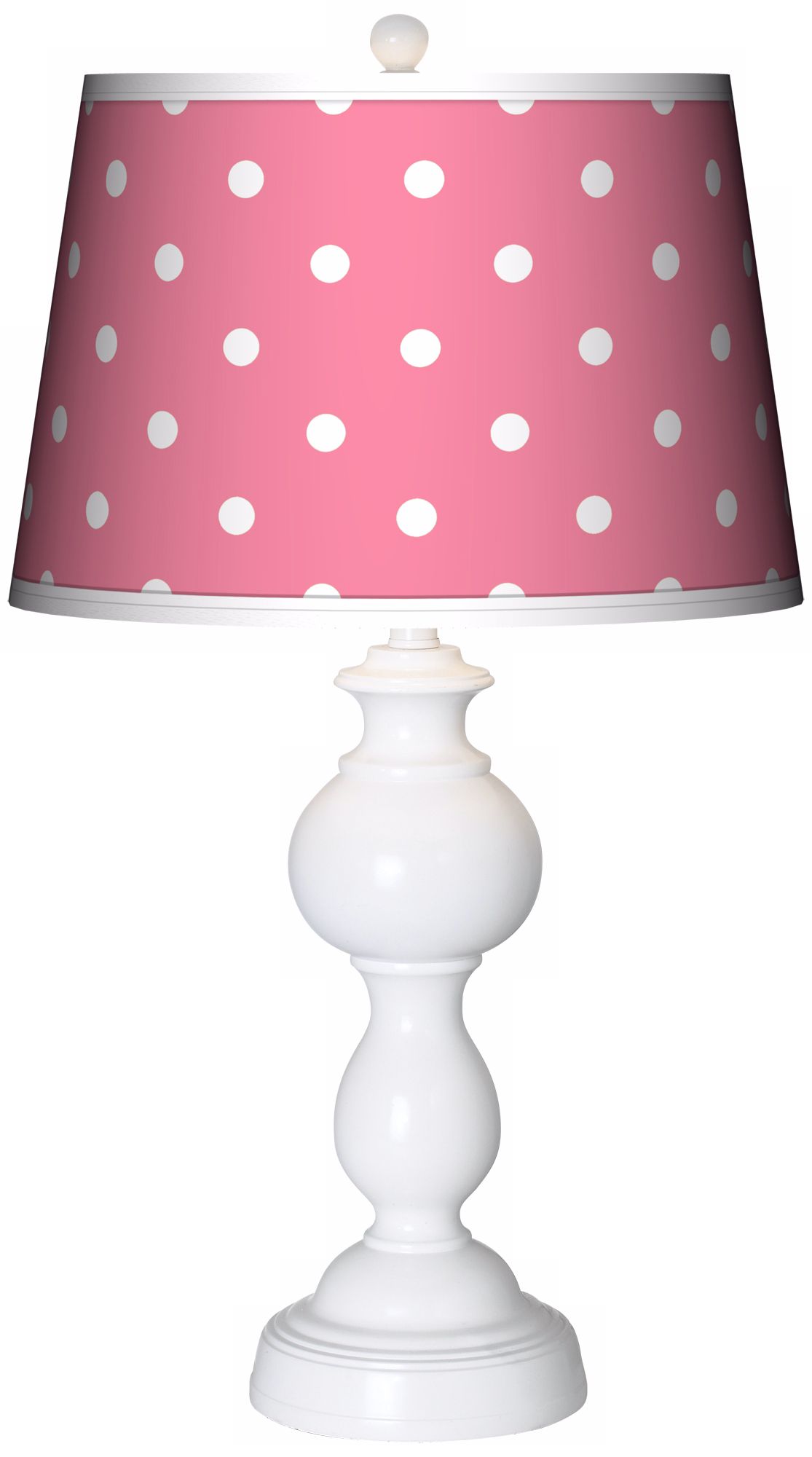 Mini Dots Pink Giclee Sutton Table Lamp