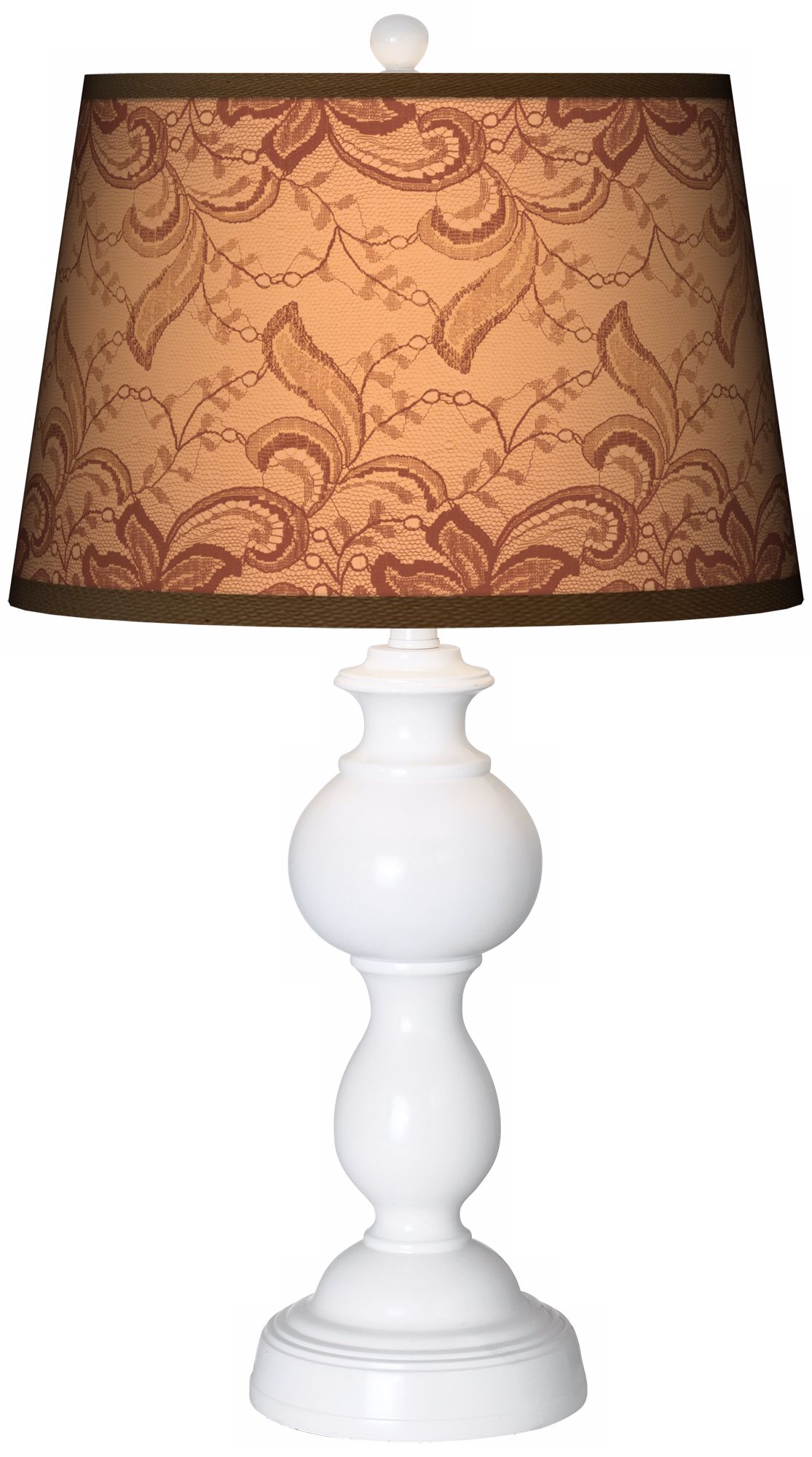Sepia Lace Giclee Sutton Table Lamp