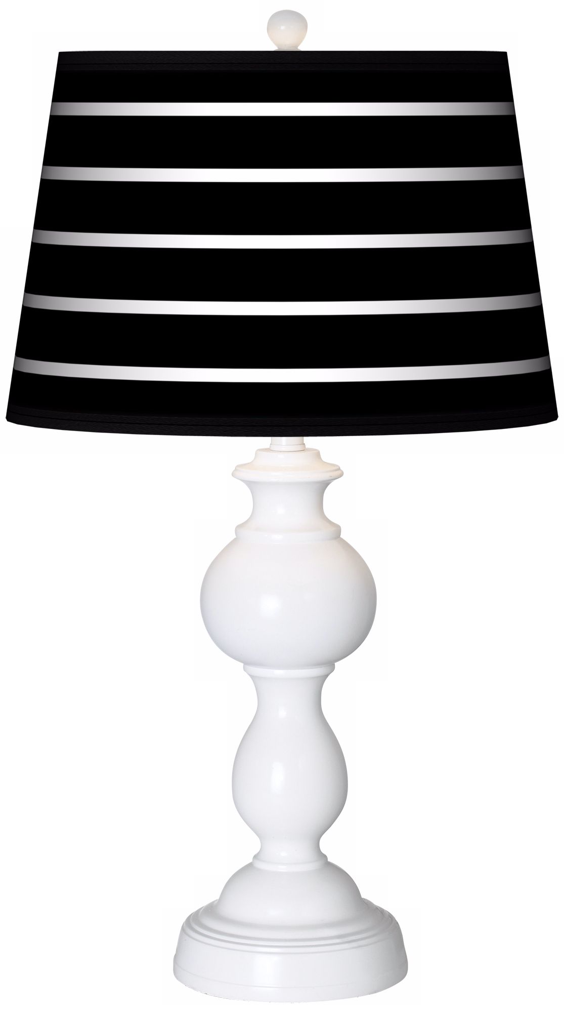 Bold Black Stripe Giclee Sutton Table Lamp