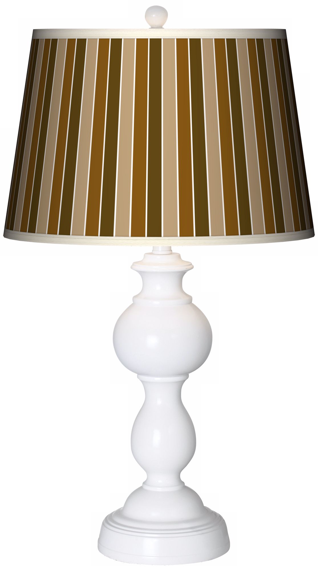 Umber Stripes Giclee Sutton Table Lamp