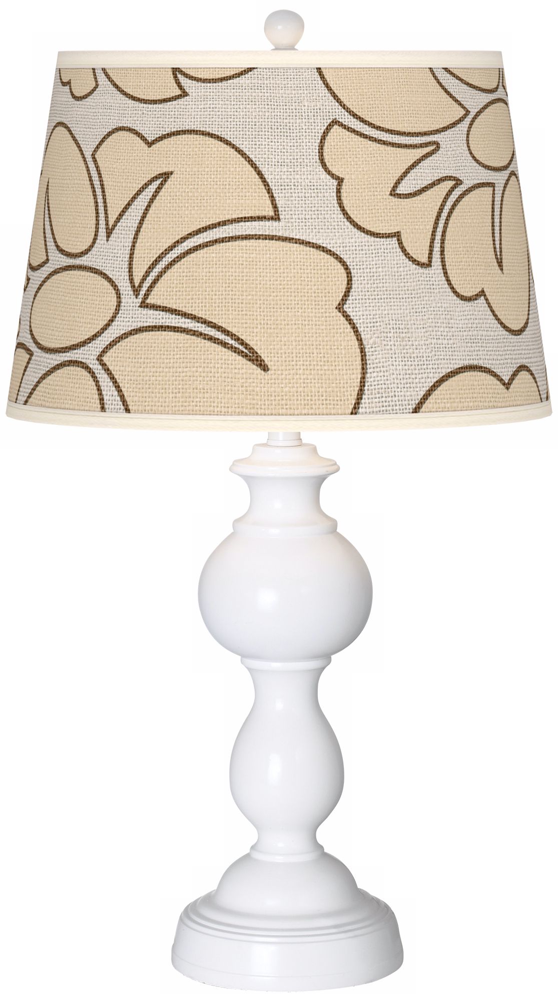 Floral Silhouette Giclee Sutton Table Lamp