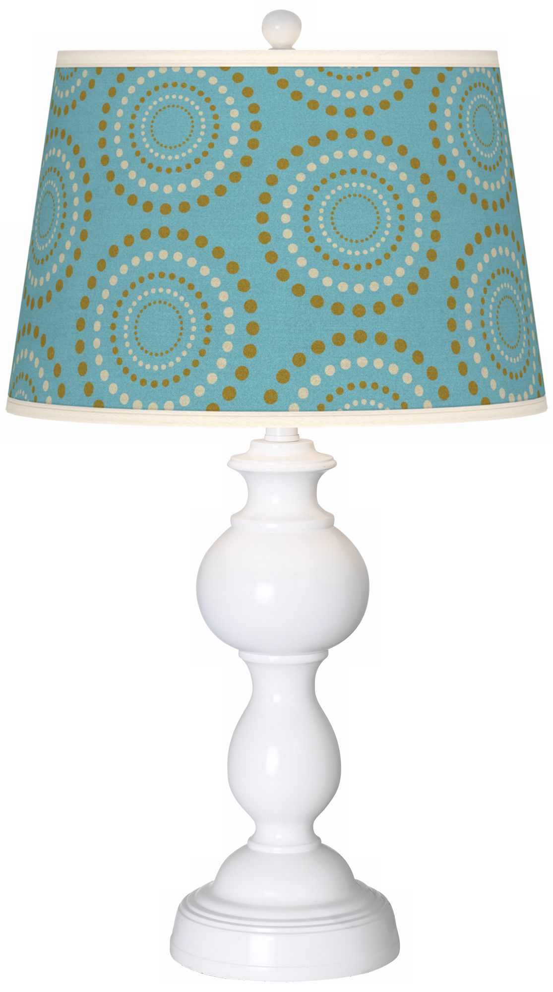 Blue Calliope Linen Giclee Sutton Table Lamp