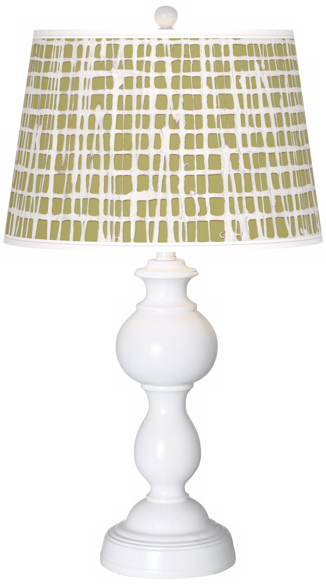 Ecru Screen Linen Giclee Sutton Table Lamp