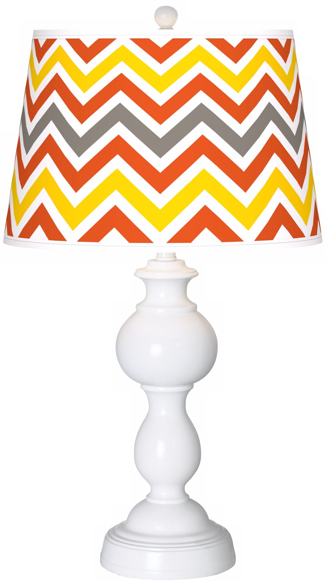 Flame Zig Zag Giclee Sutton Table Lamp