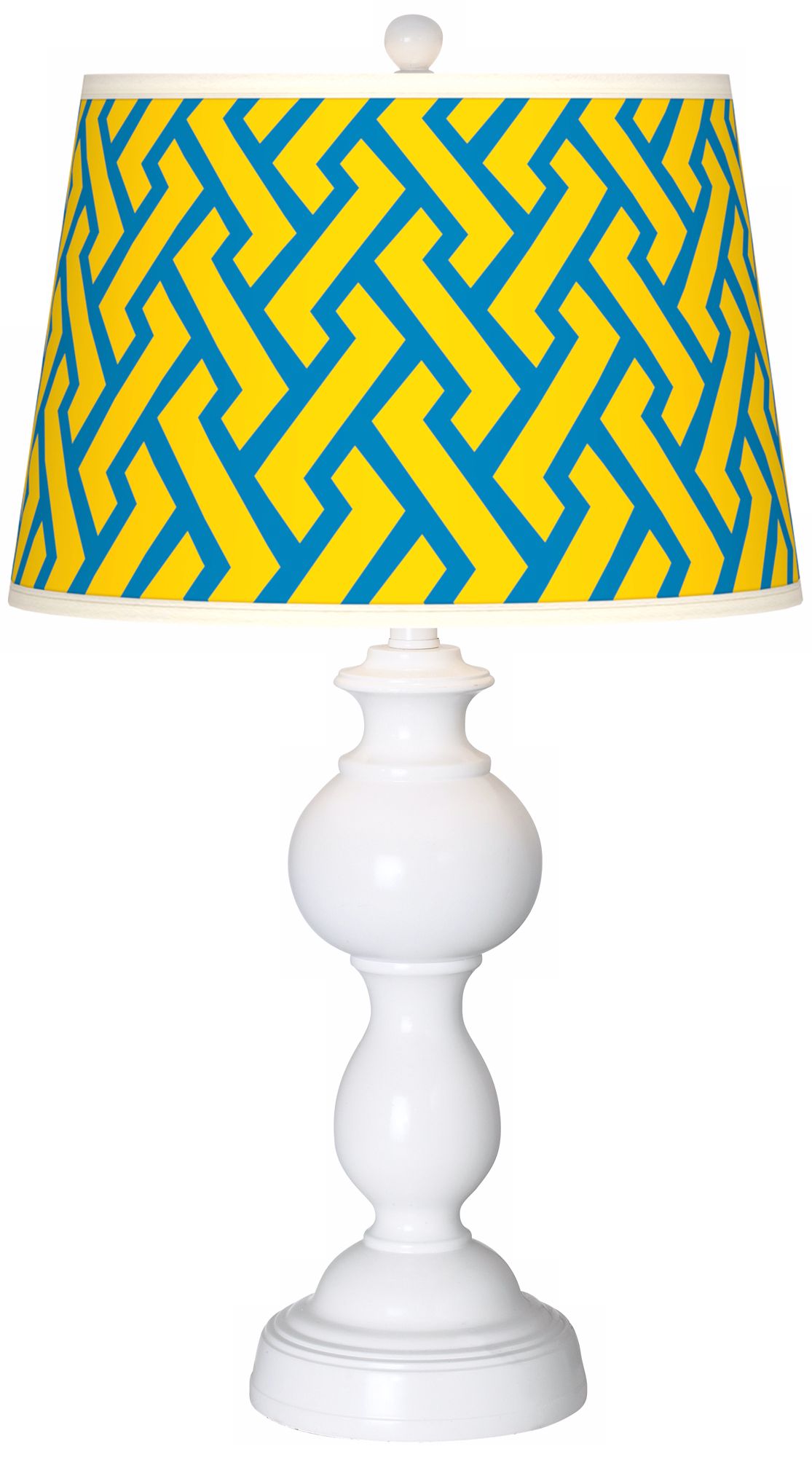 Yellow Brick Weave Giclee Sutton Table Lamp