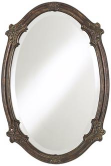 Victorian Distressed Brown 34 12 High Wall Mirror N5837
