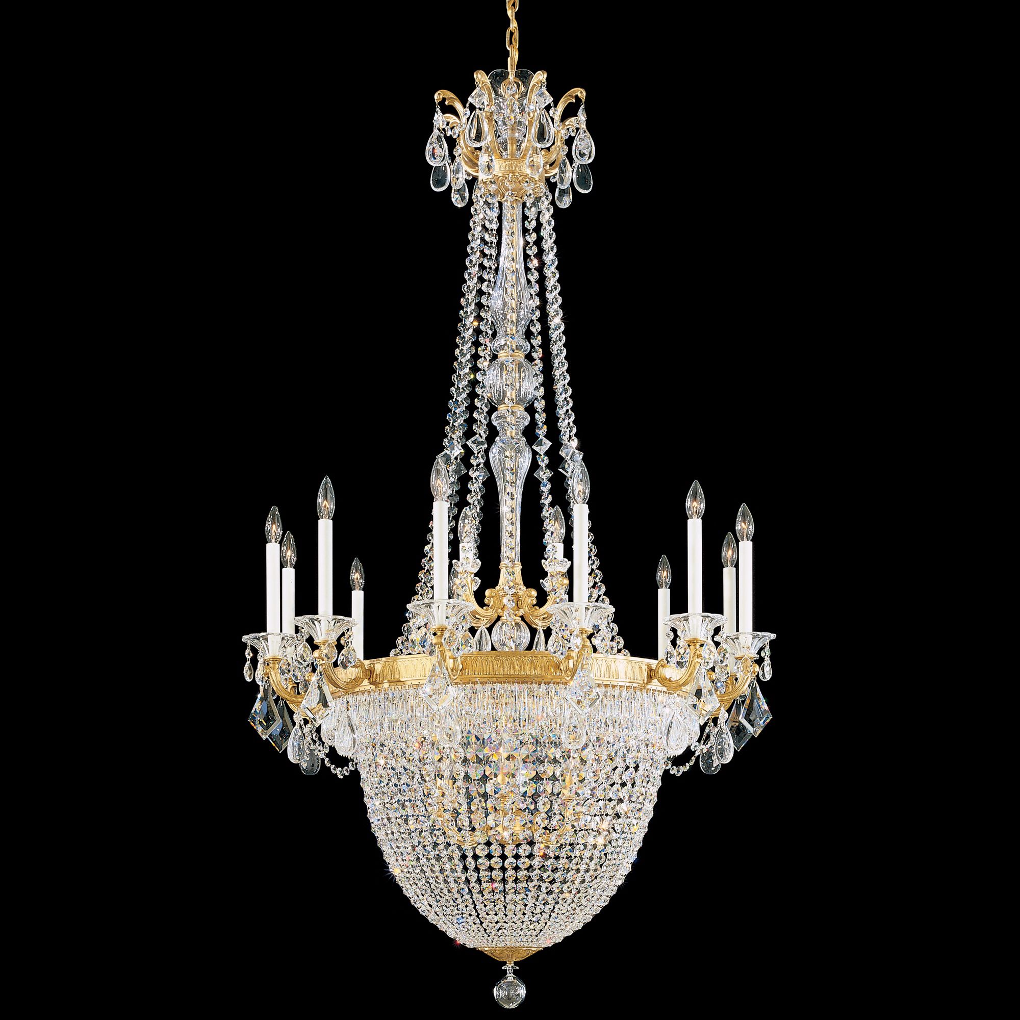 Schonbek La Scala Collection 38" Wide Crystal Chandelier