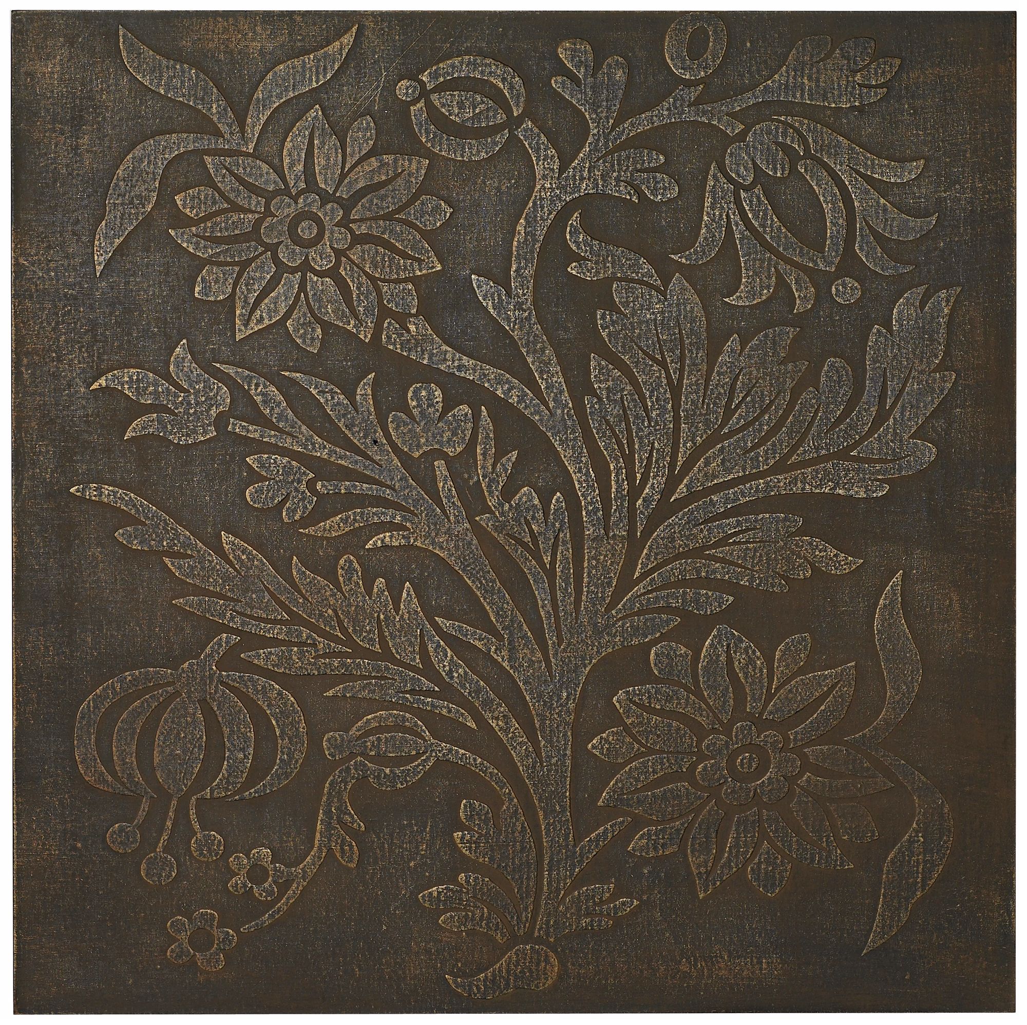 Mystic Magnolia 31 1/2" Square Wooden Wall Decor