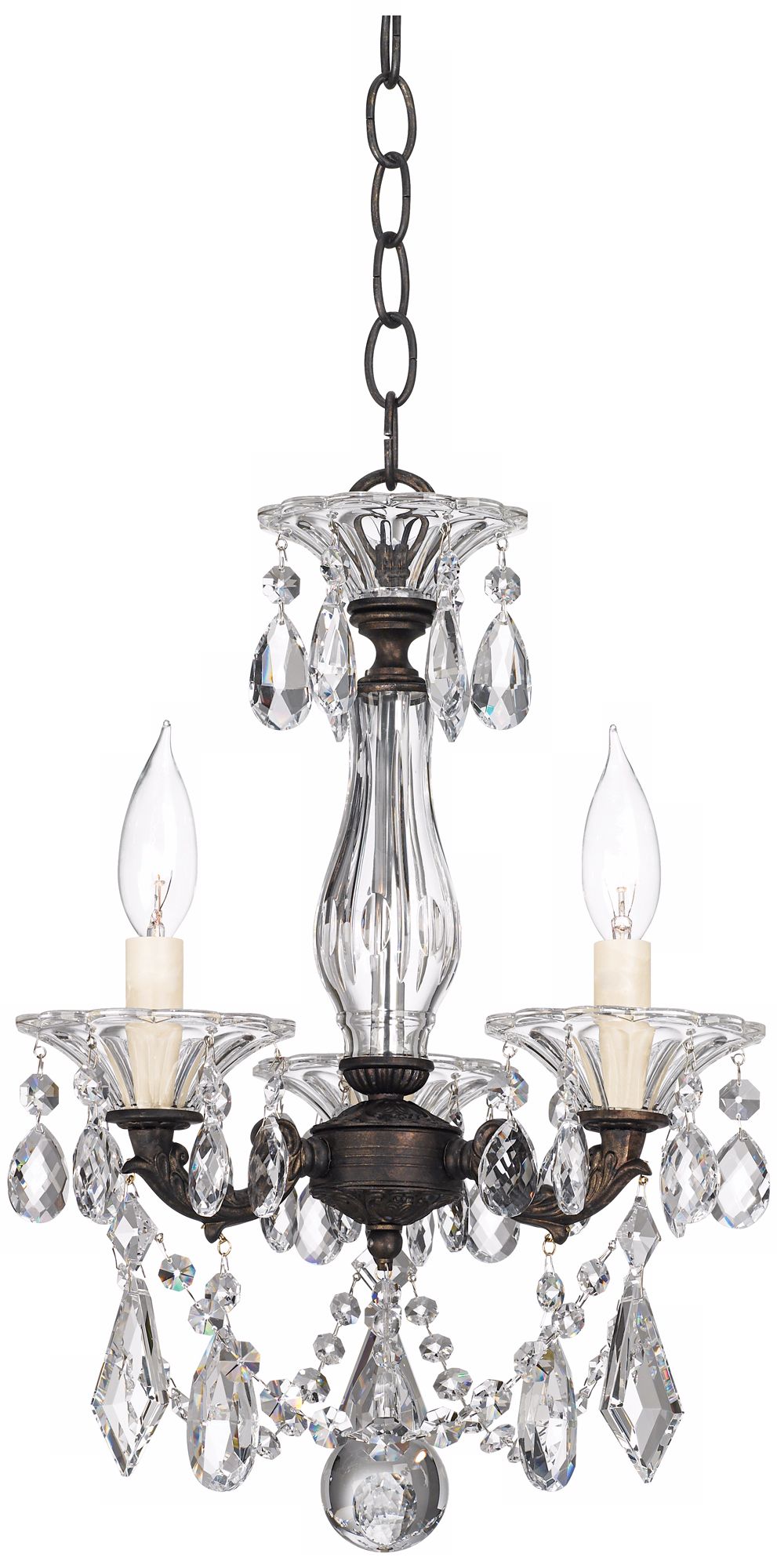 Schonbek La Scala Collection 15 1/2" Crystal Ceiling Light