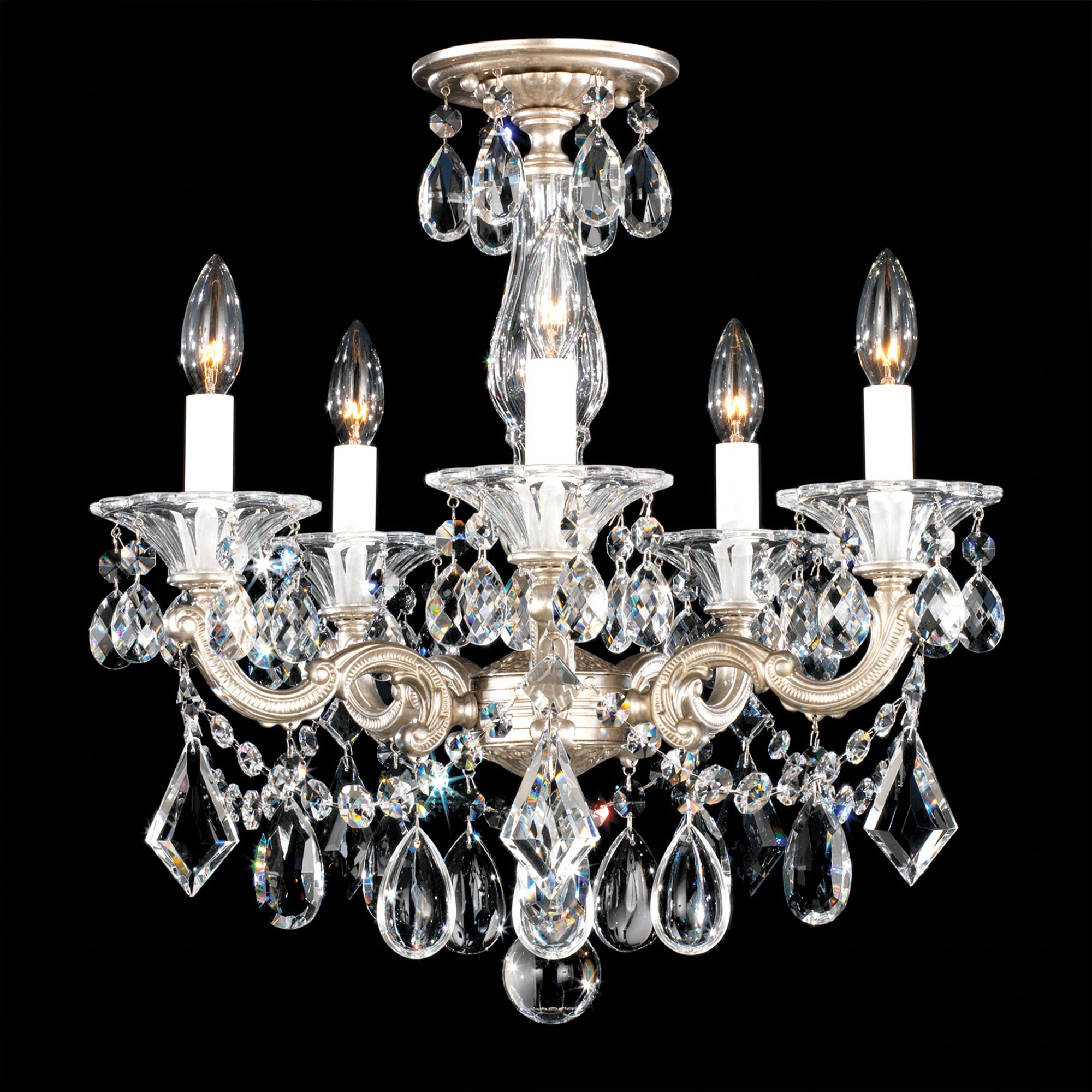 Schonbek La Scala Collection 18 1/2" Crystal Ceiling Light