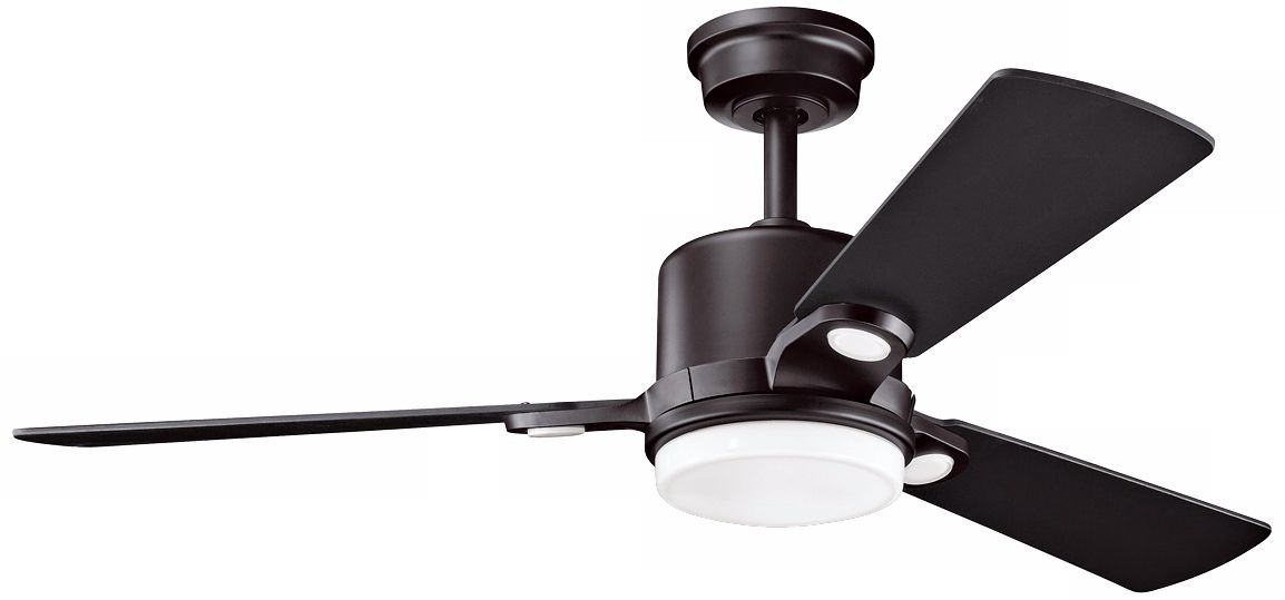 48" Kichler Celino Satin Black Ceiling Fan