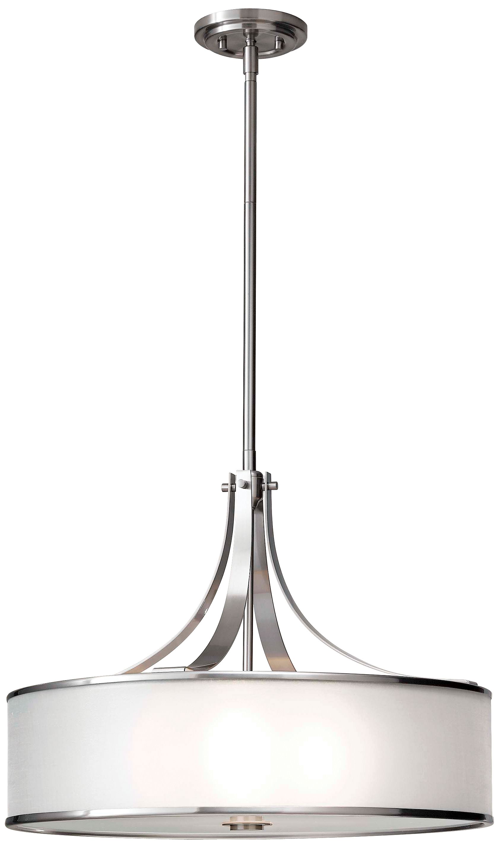 Murray Feiss Casual Luxury Brushed Steel 22" Wide Chandelier