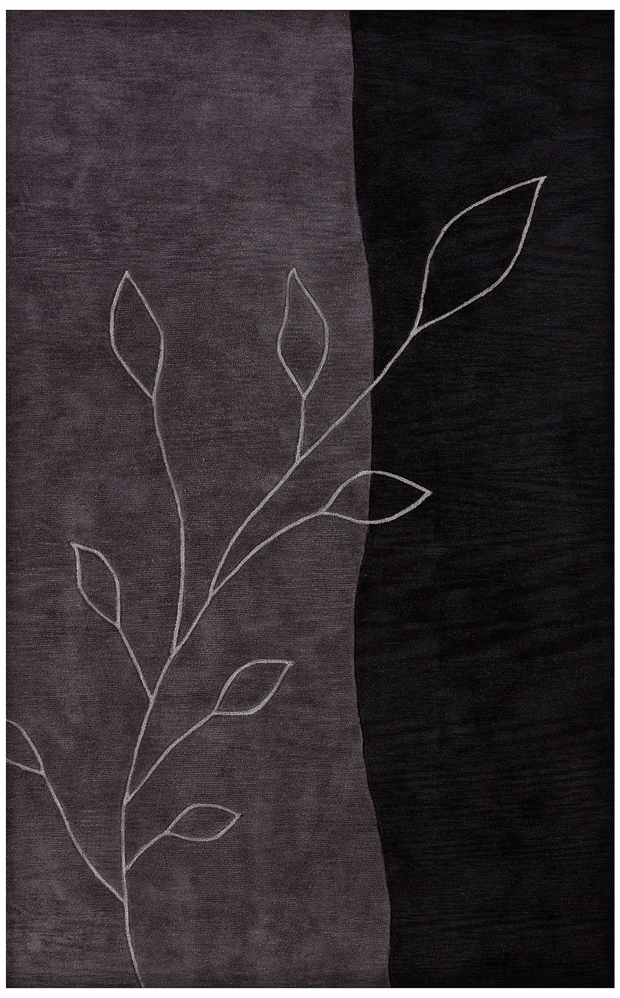 Laurel Black Area Rug