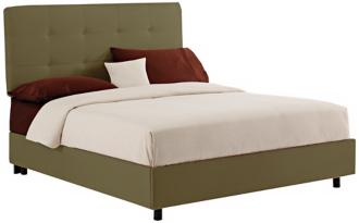 Sage Microsuede Tufted Bed Twin N6185