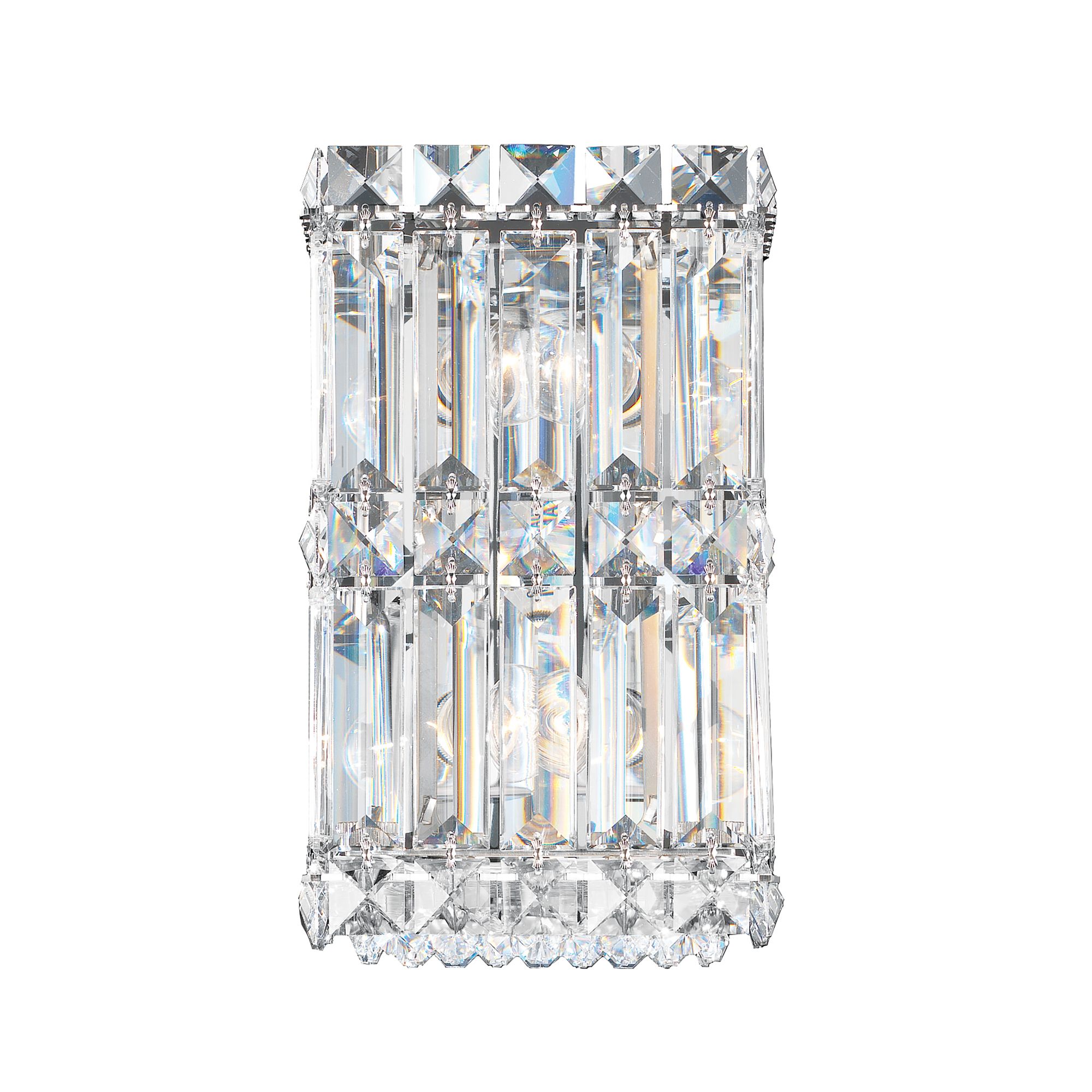 Schonbek Quantum Collection 9" High Crystal Wall Sconce