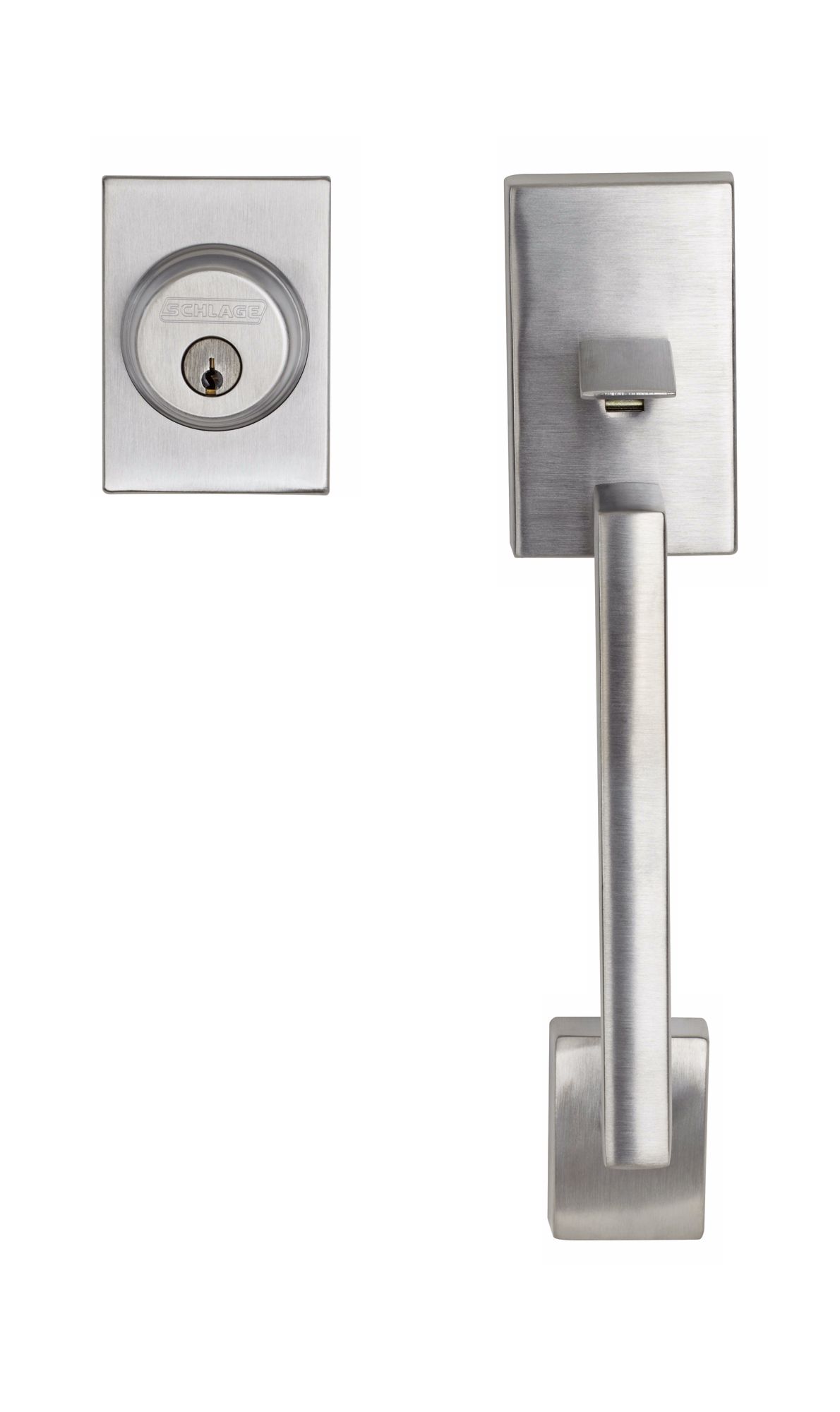Schlage Century Satin Chrome Exterior Entrance Door Handle