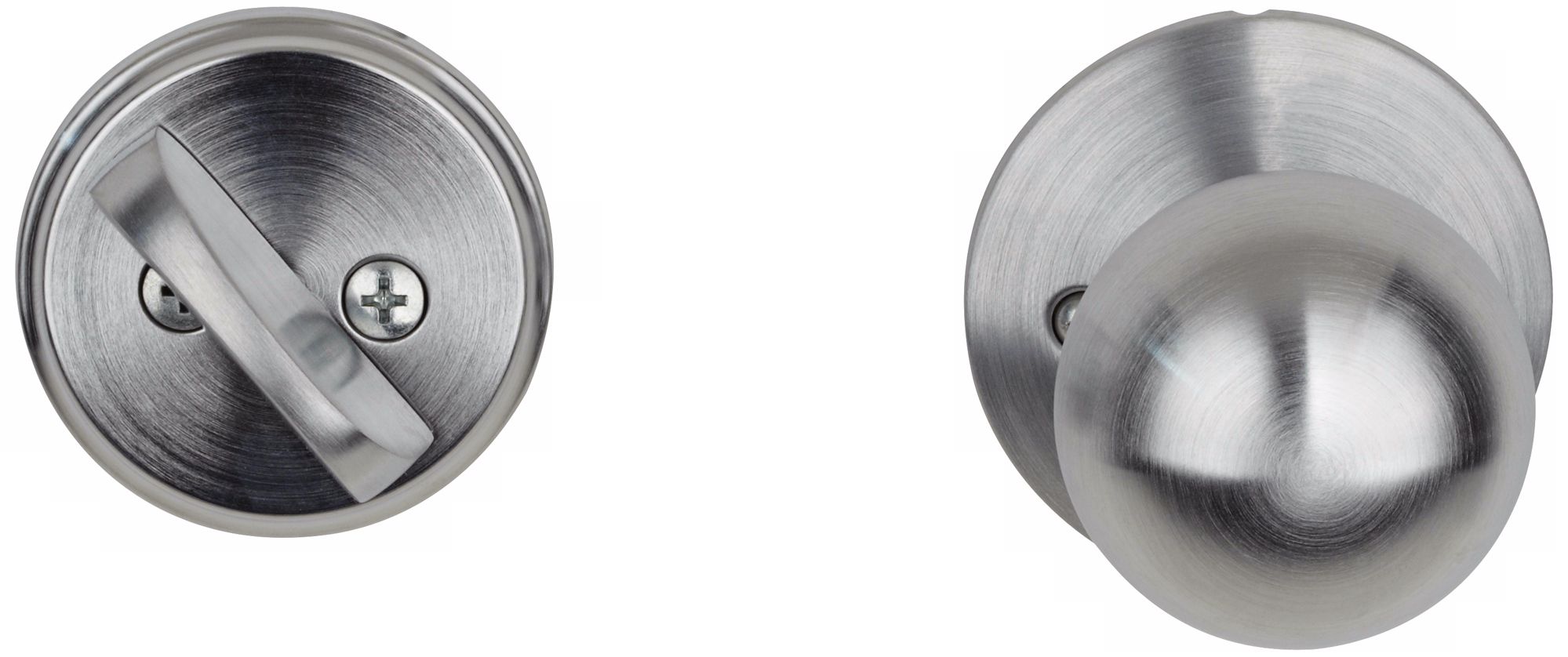 Schlage Ornit Chrome Inside Door Knob and Turn Latch