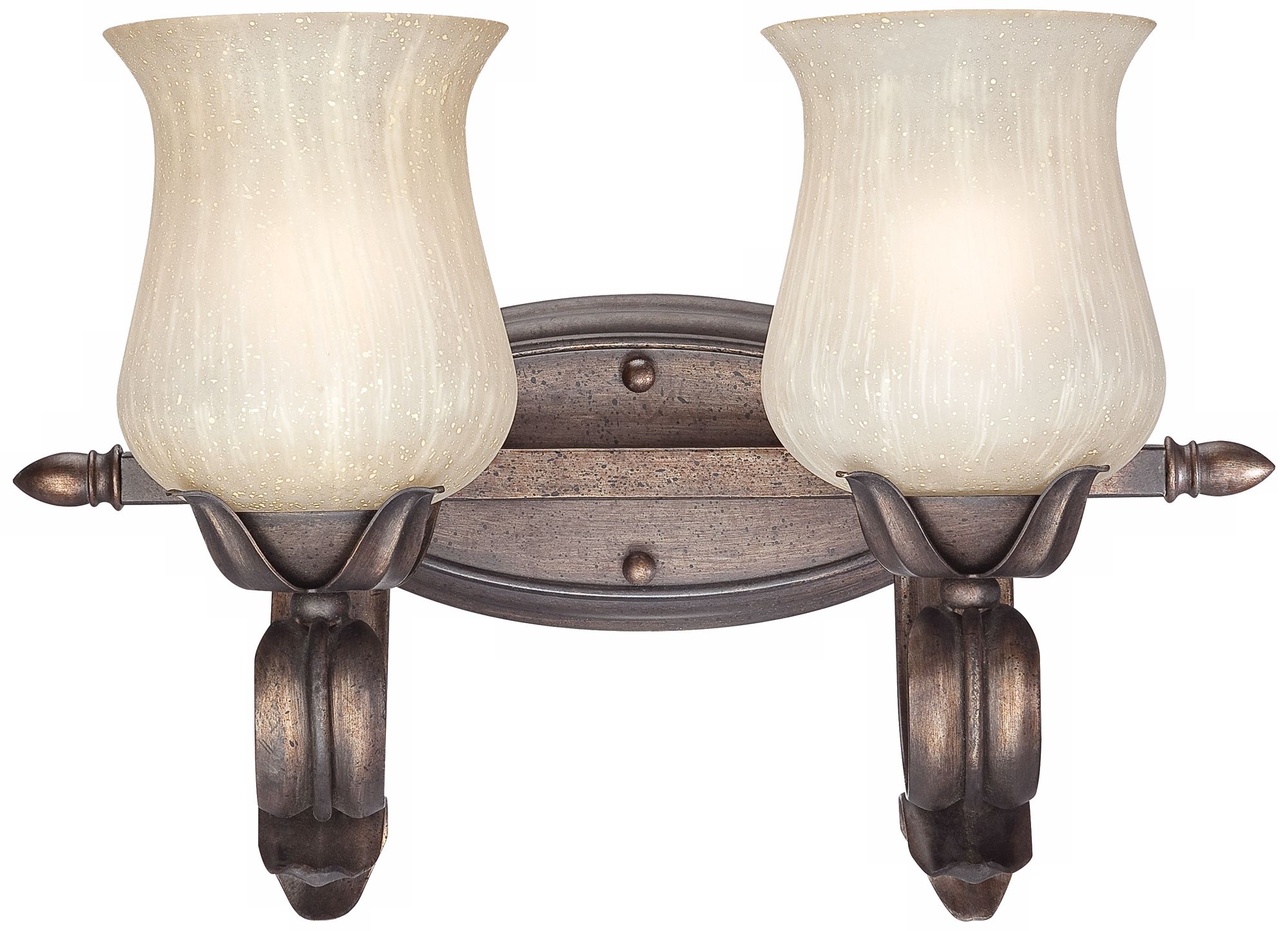 Floret Collection Bronze 17 Wide Bathroom Wall Light N6322