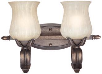 Floret Collection Bronze 17 Wide Bathroom Wall Light N6322