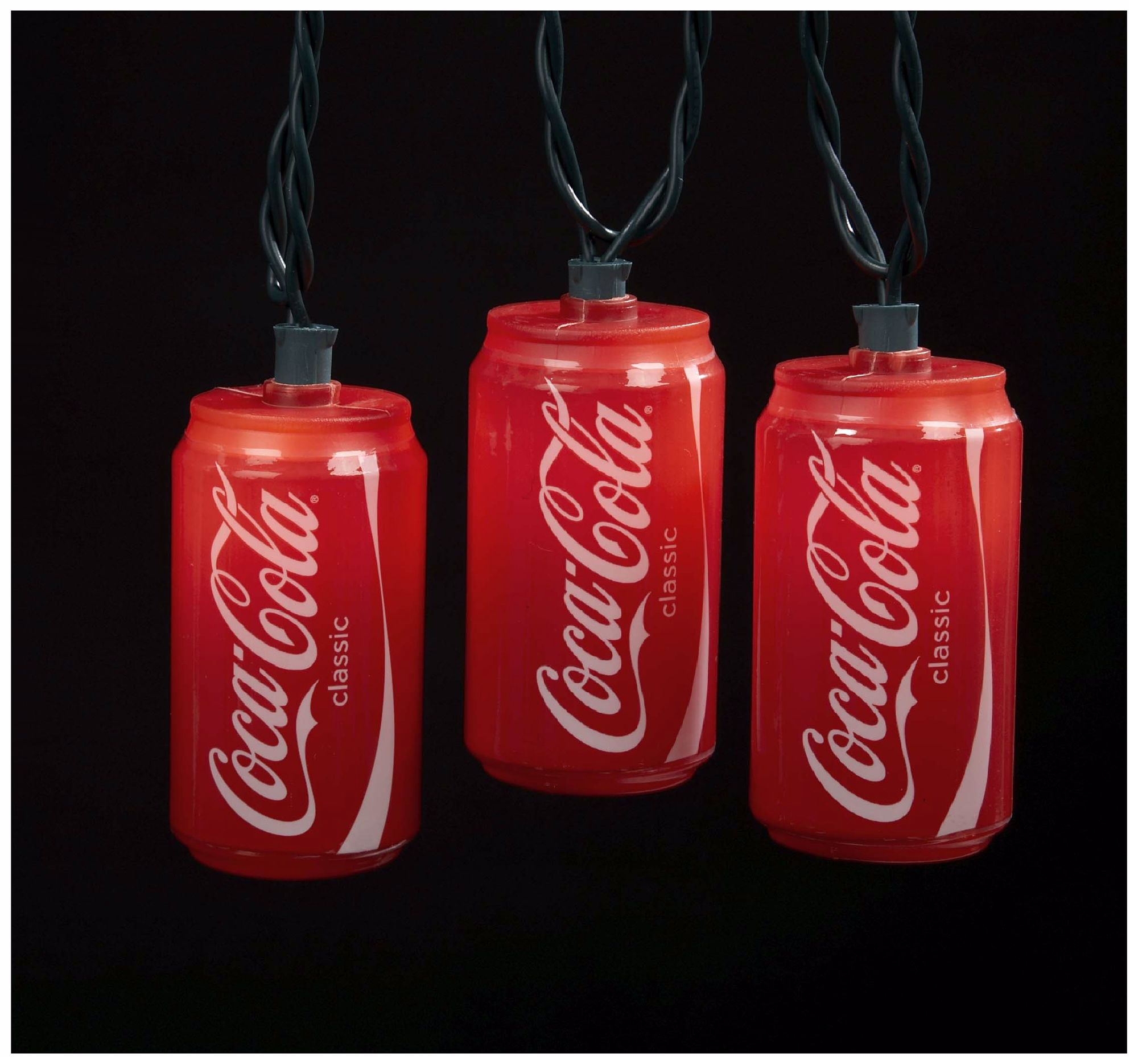 Coca-Cola Cans 10-Light String of Party Lights
