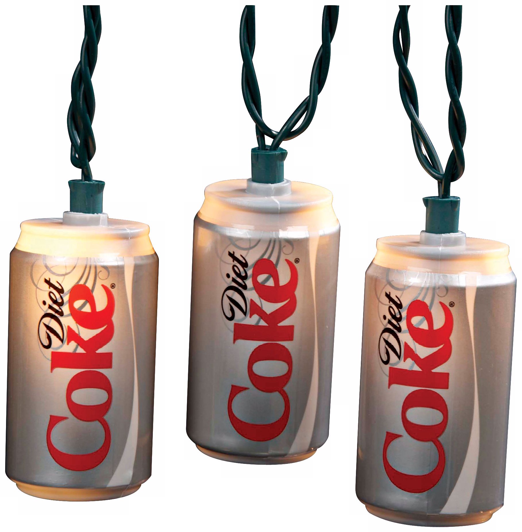 Diet Coke Cans 10-Light String of Party Lights
